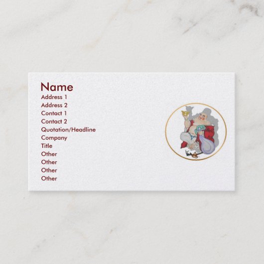 Lucky Bouddha Carte de visite (Devant)