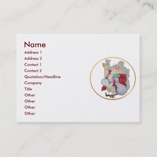 Lucky Bouddha Carte de visite (Devant)