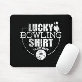 Lucky Bowling Fun Gift voor Bowlers Muismat (Met muis)