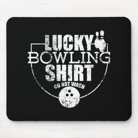 Lucky Bowling Fun Gift voor Bowlers Muismat (Voorkant)