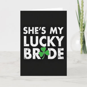 Lucky Bride Shamrock Kaart