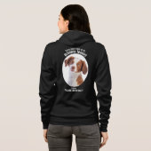 Lucky Brittany Spaniel Hoodie (Achterkant volledig)
