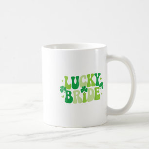 Lucky bruid bruidegom koppels bijpassende bruiloft koffiemok
