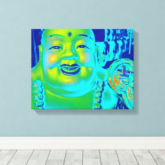 "Lucky Buddha" Canvas Afdruk (Insitu (Houten vloer))