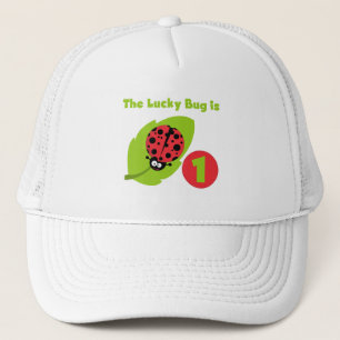 Lucky Bug 1e verjaardag T-shirts en geschenken Trucker Pet