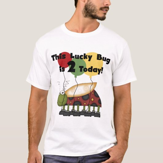 Lucky Bug 2e verjaardag T-shirts en geschenken (Voorkant)