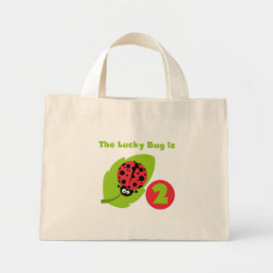 Lucky Bug 2e verjaardag T-shirts en geschenken Mini Tote Bag