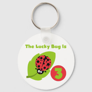 Lucky Bug 3e Verjaardag T shirten en geschenken Sleutelhanger