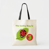 Lucky Bug 3e Verjaardag T shirten en geschenken Tote Bag (Voorkant)