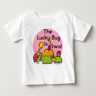 Lucky Bug Cupcake 2e Anniversaire T-shirts et cade