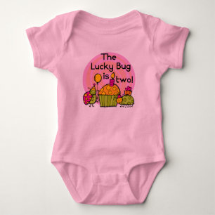 Lucky Bug Cupcake 2e Anniversaire T-shirts et cade