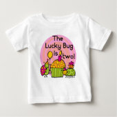 Lucky Bug Cupcake 2e Verjaardag T-shirts en gesche (Voorkant)