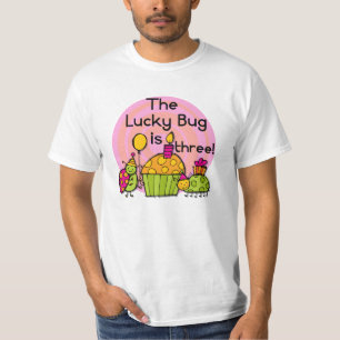 Lucky Bug Cupcake 3e Anniversaire Tshirts et cadea