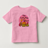 Lucky Bug Cupcake 4th Birthday T-shirts et cadeaux (Devant)