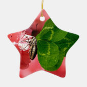 Lucky Butterfly Keramisch Ornament (Voorkant)