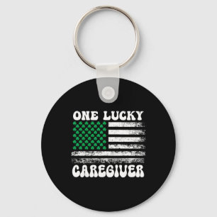 Lucky Caregiver St Patricks Day Verzorger Verpleeg Sleutelhanger