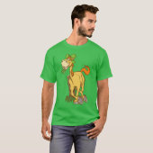 Lucky Cartoon Horse sur T-shirt St Patrick's Day (Devant entier)