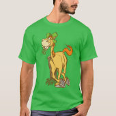 Lucky Cartoon Horse sur T-shirt St Patrick's Day (Devant)