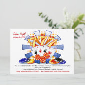 Lucky Casino Night Invitation Kaart (Staand voorkant)