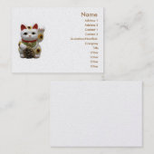Lucky Cat Carte de visite (Devant / Derrière)