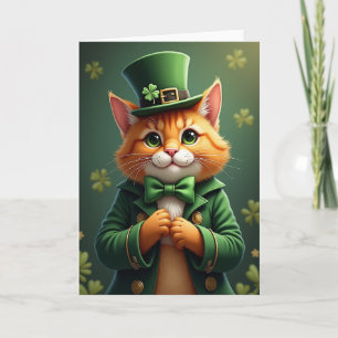 Lucky Cat Clover Patroonkaart Kaart