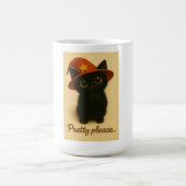 Lucky Cat Emi – Begging Pose Witch Cat Mug (Centre)