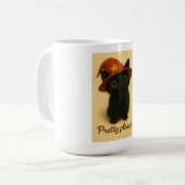 Lucky Cat Emi – Begging Pose Witch Cat Mug (Devant gauche)