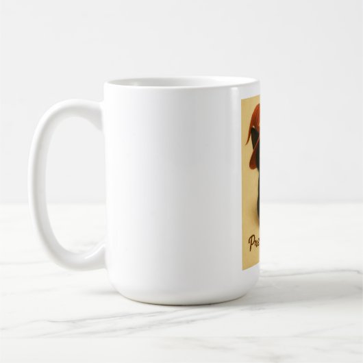 Lucky Cat Emi – Begging Pose Witch Cat Mug (Gauche)