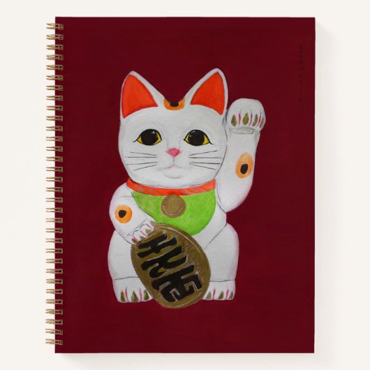 Lucky Cat Feng Shui Carnet planificateur (Devant)