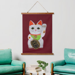 Lucky Cat Feng Shui Wall Hangend Wandkleed