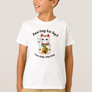 Lucky Cat Kind T Shirten T-shirt
