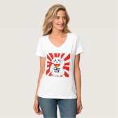 Lucky Cat-Maneki Neko - Becelling T-shirt (Voorkant volledig)