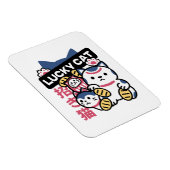Lucky Cat Maneki Neko – Japanese Fortune Cat Magneet (Rechterzijde)