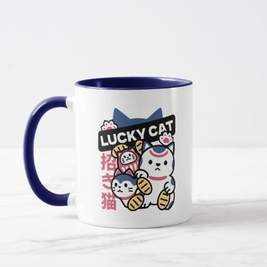 Lucky Cat Maneki Neko – Japanese Fortune Cat  Mok (Links)
