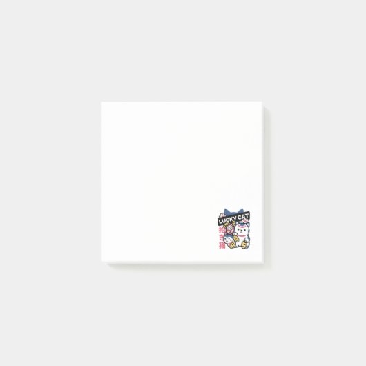 Lucky Cat Maneki Neko – Japanese Fortune Cat  Post-it® Notes (Voorkant)