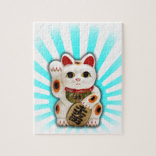Lucky Cat (Maneki-neko) Legpuzzel (Verticaal)