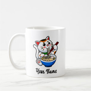 Lucky Cat Ramen - Gepersonaliseerd Koffiemok