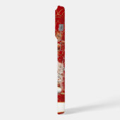 Lucky Cat With Gold Coins Monogrammed iPhone Hoesje (Linkerkant)