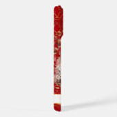 Lucky Cat With Gold Coins Monogrammed iPhone Hoesje (Rechterkant)