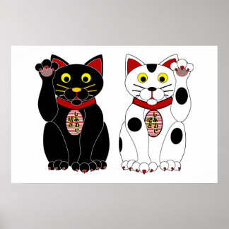 Lucky Cats Poster
