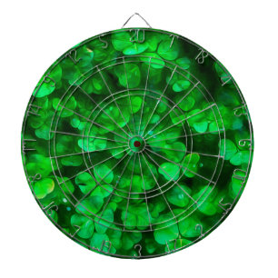 Lucky Celtic Irish Green Shamrocks Dartbord