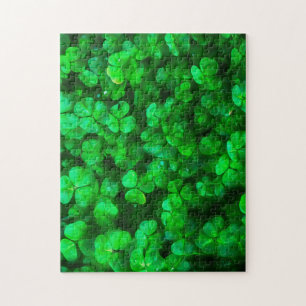 Lucky Celtic Irish Green Shamrocks Legpuzzel