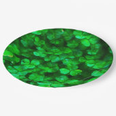 Lucky Celtic Irish Green Shamrocks Papieren Bordje (Gekanteld)