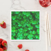 Lucky Celtic Irish Green Shamrocks Servetten (Insitu)
