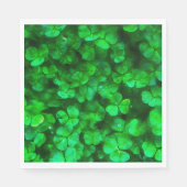 Lucky Celtic Irish Green Shamrocks Servetten (Voorkant)