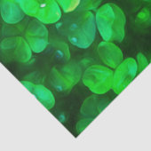 Lucky Celtic Irish Green Shamrocks Tissuepapier (Detail)