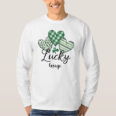 Lucky Charm: aangepaste St. Patrick's Day Mannen T-shirt (Voorkant)