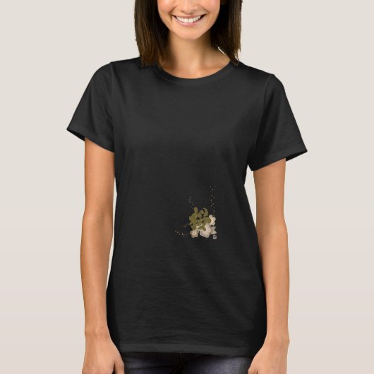 Lucky charm_Amulet_Kanji_Sakura_005 T-shirt (Voorkant)