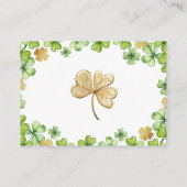 Lucky Charm Baby Luier Raffle Kaart (Achterkant)