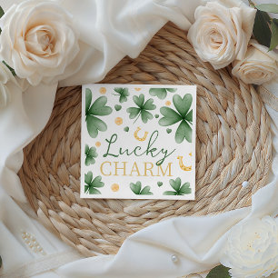 Lucky Charm Baby Shower Papieren Servetten